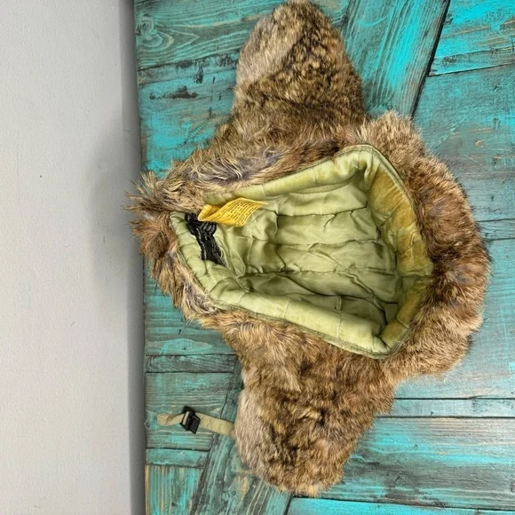 Crowncap Natural Rabbit Fur Trapper Hat Men's Size Large - Picture 11 of 11